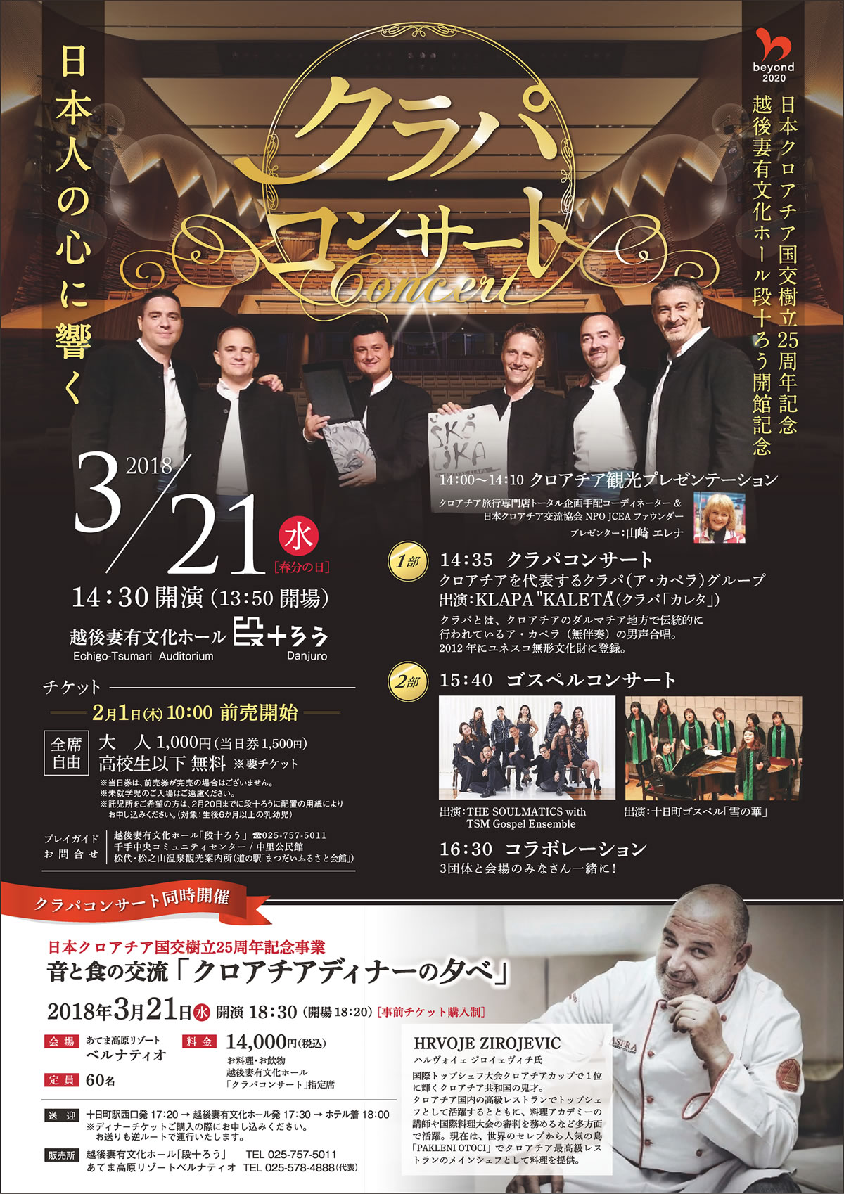 日本クロアチア外交関係樹立25周年記念イベント in 新潟 日本クロアチア外交関係樹立25周年記念イベント in 新潟